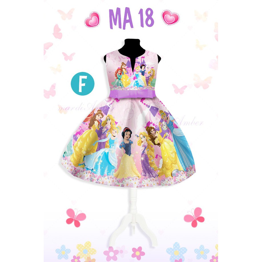 MA18 DRESS ANAK FROZEN LITTLEPONY KODE ABCDEF