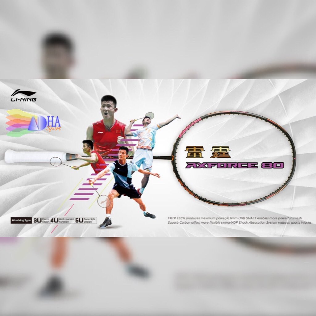 Raket Badminton Lining AXFORCE 80 Original Bulutangkis Store Surabaya Adha Sport