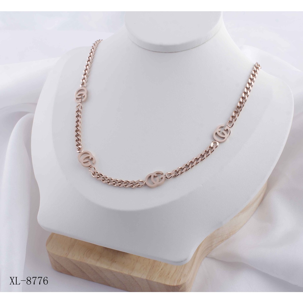 Kalung Titanium Perhiasan Fashion 8776