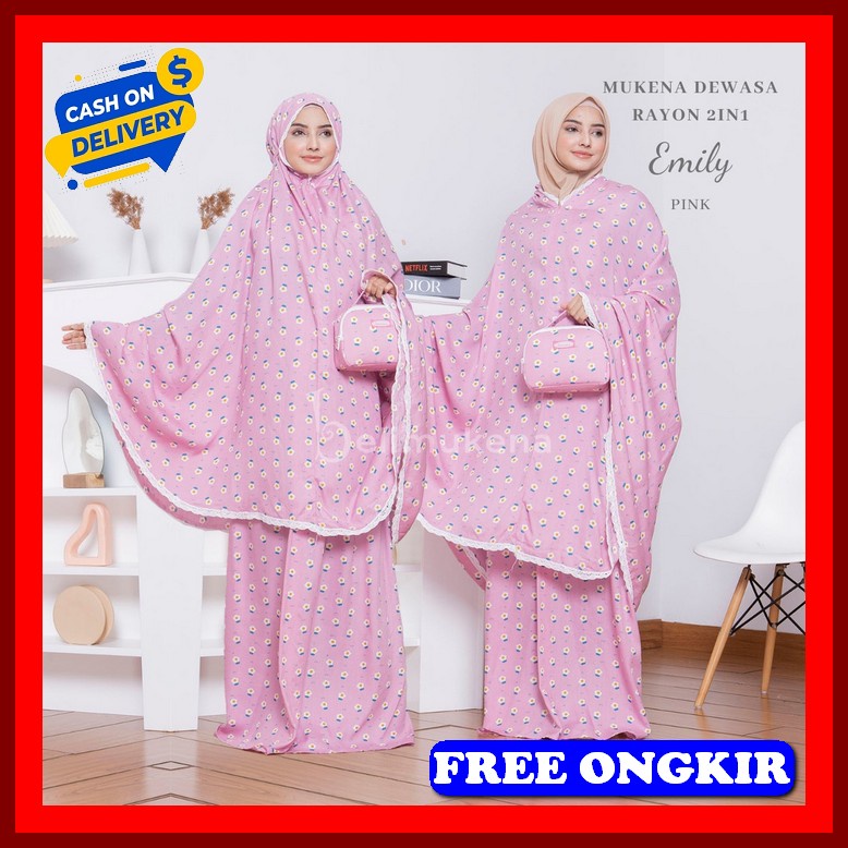 Mukena Dewasa Mukenah Mekenah Model Terbaru Mungkena Remaja Renda Prem Mukena Adara Katun Polos Rend