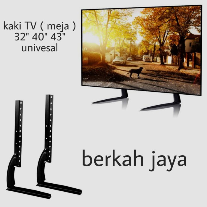 Kaki Tv Meja Bracket Tv Meja Stend 32 - 43 Inch
