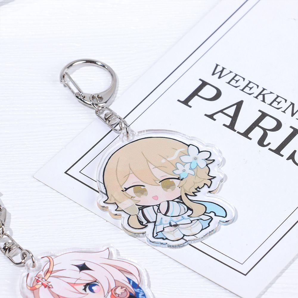 Solighter Gantungan Kunci Akrilik Key Anime Kartun Lucu