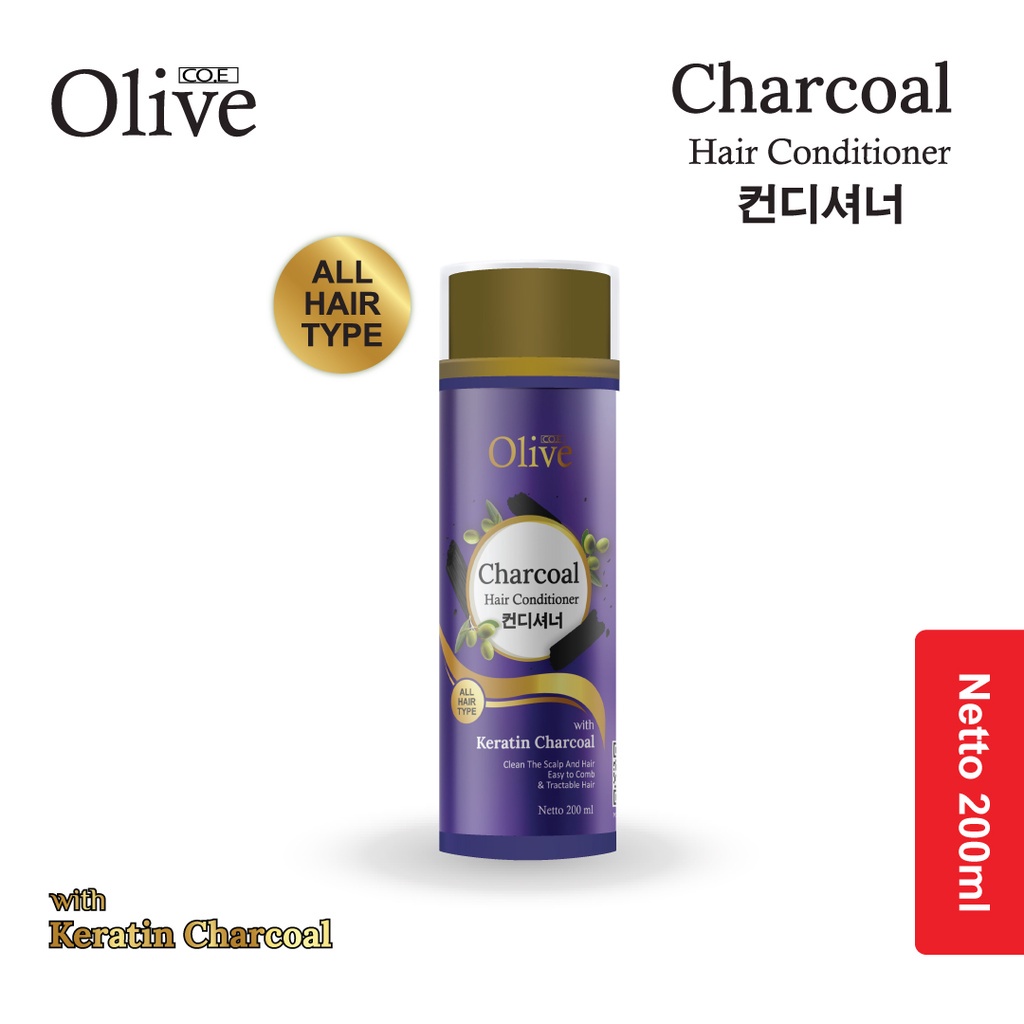 OLIVE CHARCOAL SAMPOO CONDITIONER BPOM - OLIVE CHARCOAL SERIES BPOM