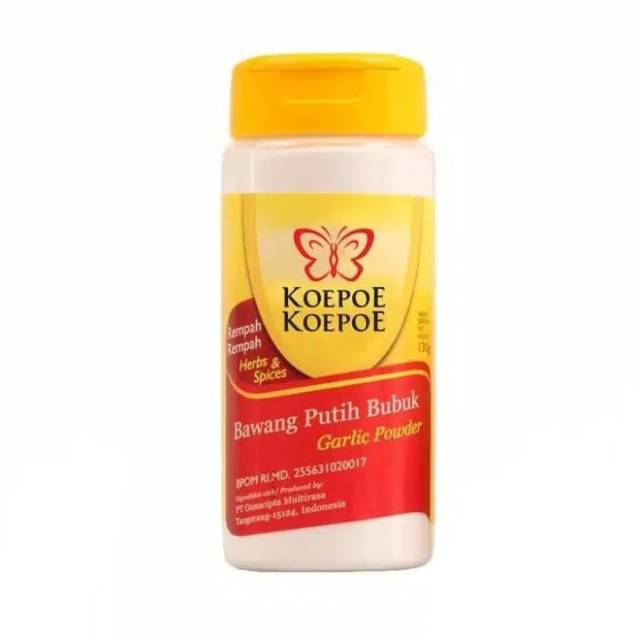 

KOEPOE KOEPOE BAWANG PUTIH BUBUK 130 GRAM (ISI 6 BOTOL)