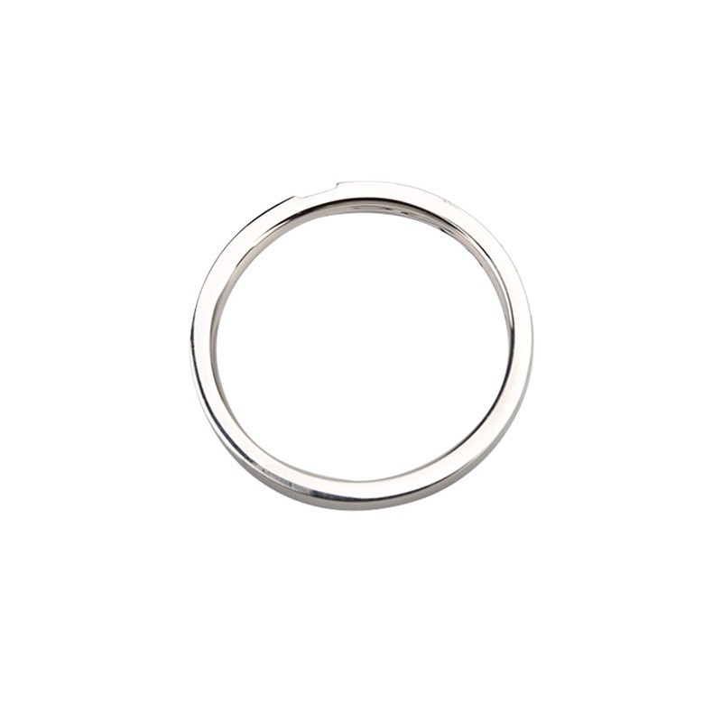 Cincin Titanium Steel Hias Berlian Imitasi Warna Rose Gold untuk Pasangan / Pria / Wanita