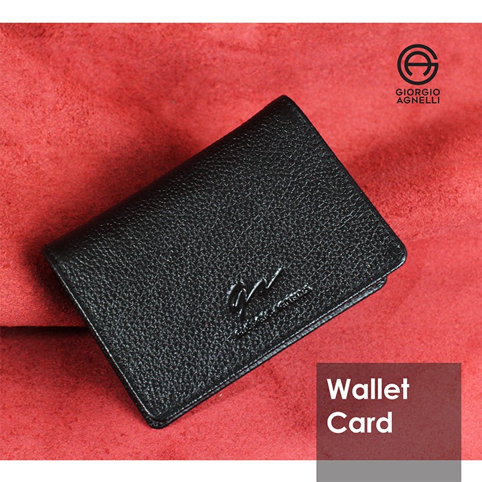 Giorgio Agnelli Wallet / Dompet Kartu Kulit Milling - 656 Black