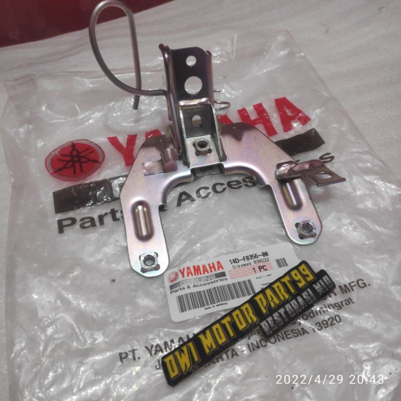 PLAT BREKET DUDUKAN TAMENG DEPAN MIO SOUL KARBU ORIGINAL YAMAHA