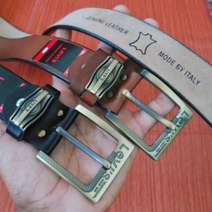 Top Produk.. IKAT PINGGANG KULIT ASLI 501 GEPER PRIA KULIT SLAPIS 100%