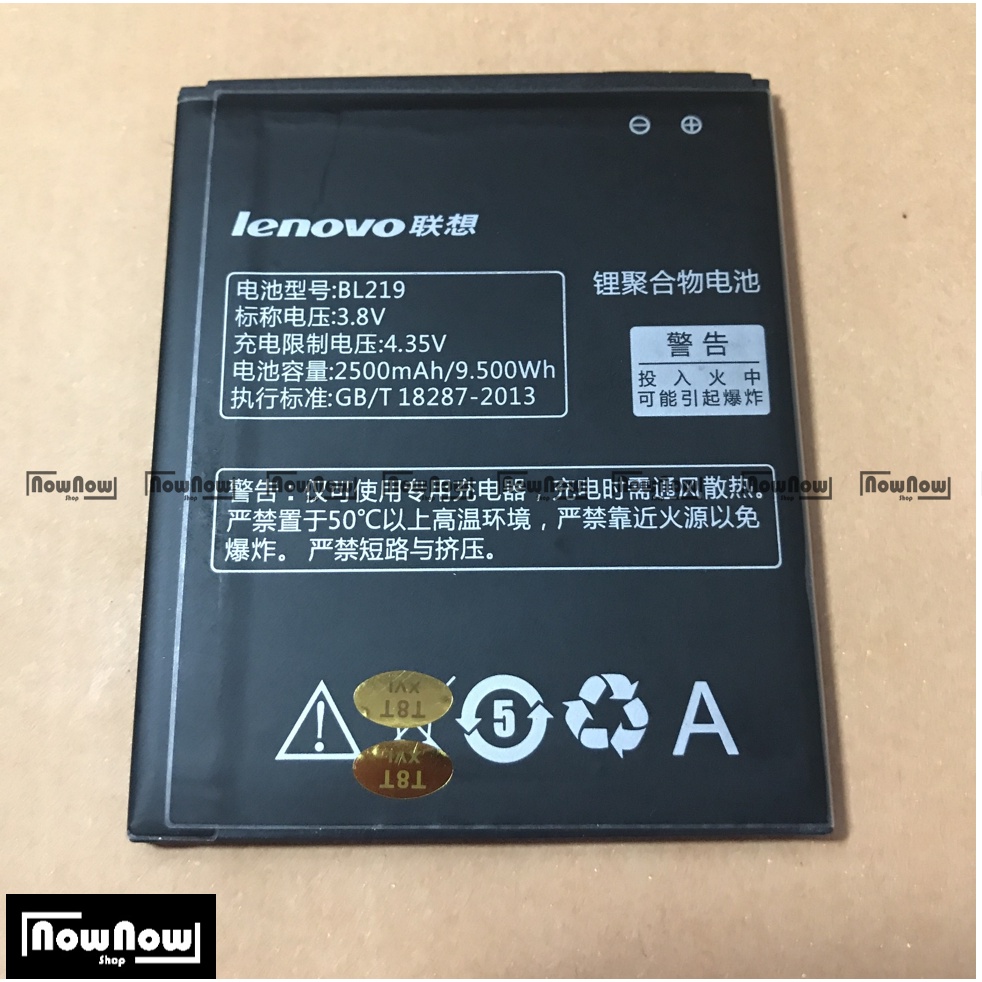 Baterai Lenovo A889 - A916 - A880 - A890E - S810T - S856 - A850+ BL219 Batre Battery Batrai HP