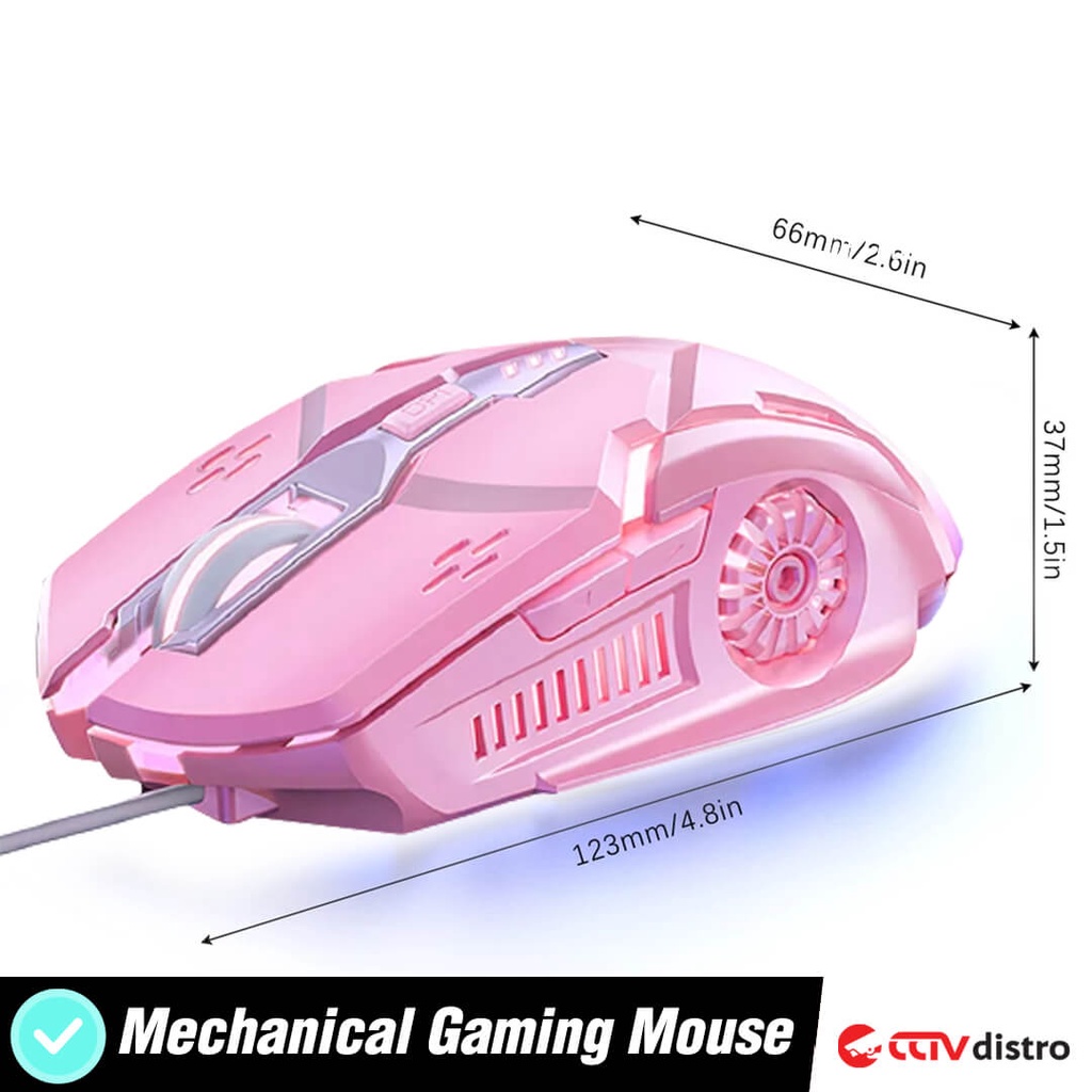 U104 Mouse Gaming Wired Laptop Komputer PC Kabel USB 3200 DPI RGB Game Mose Gamer LED Garansi 1 Bulan