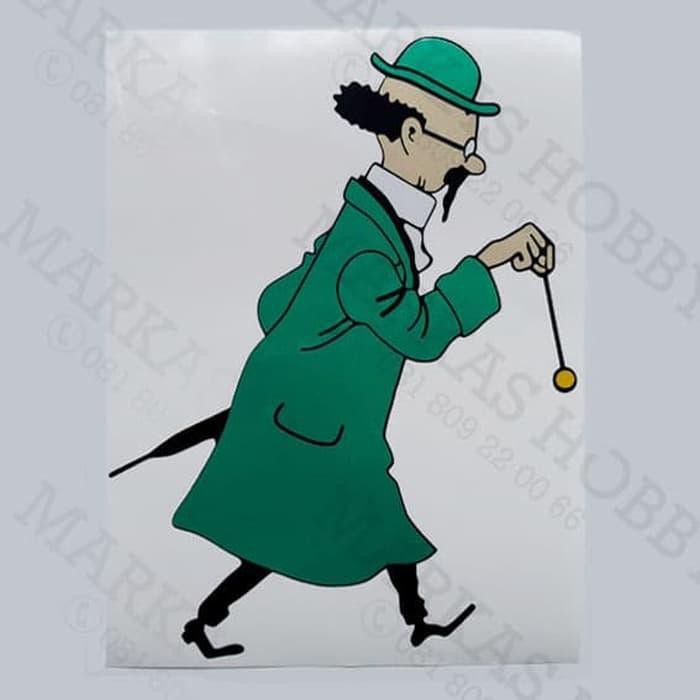 

Stiker / Sticker Tintin Profesor Lionel Lakmus Character