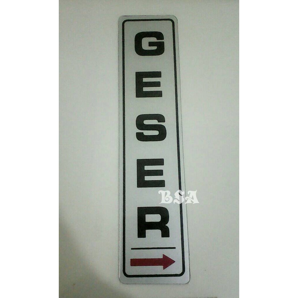 

Sticker stiker mika GESER uk 19,5 cm x 4,5 cm