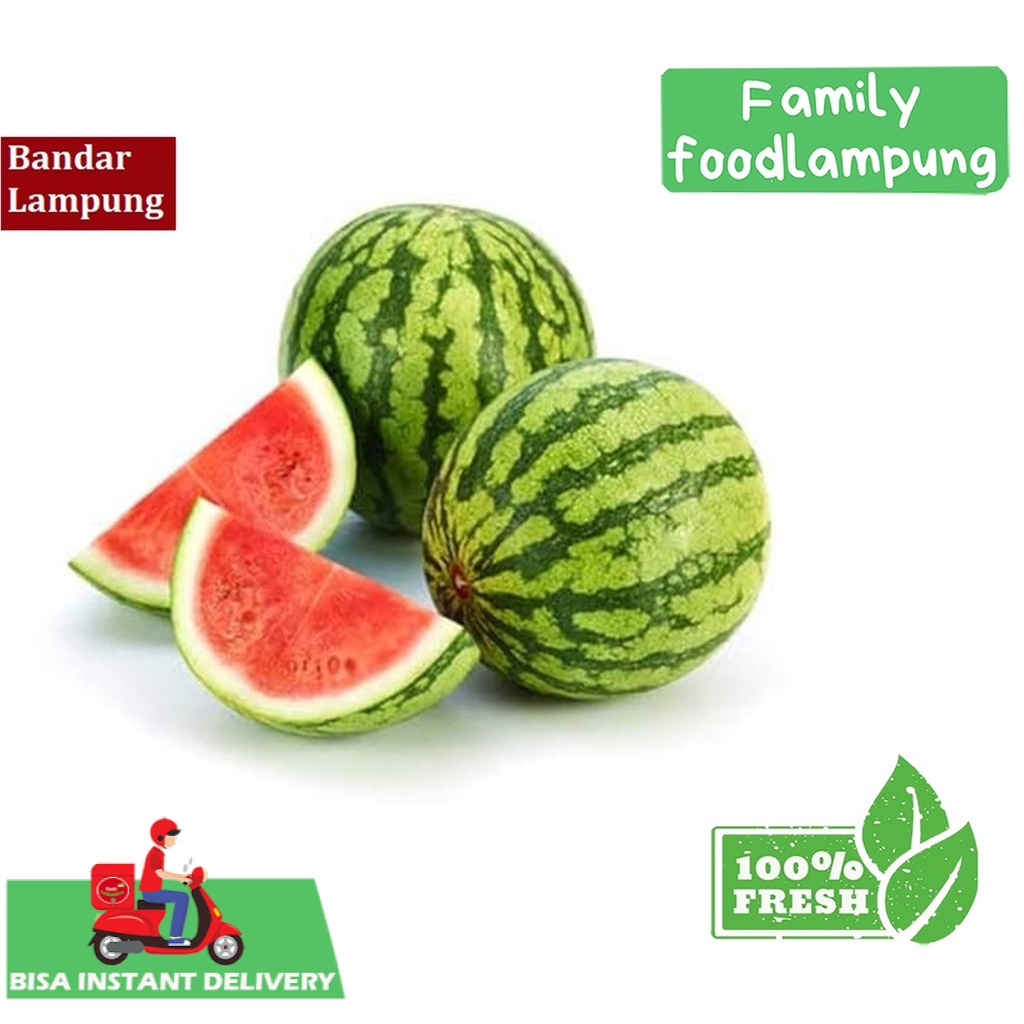

Family Food Lampung Semangka Merah Biji Fresh 3,5 kg - 4 kg