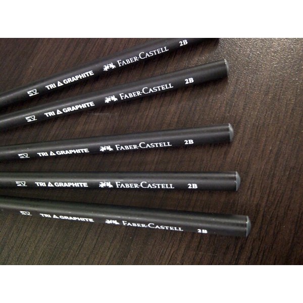 

PENSIL TRI GRAPHITE 2B BLACK UNSHARP FABER-CASTEL 111832