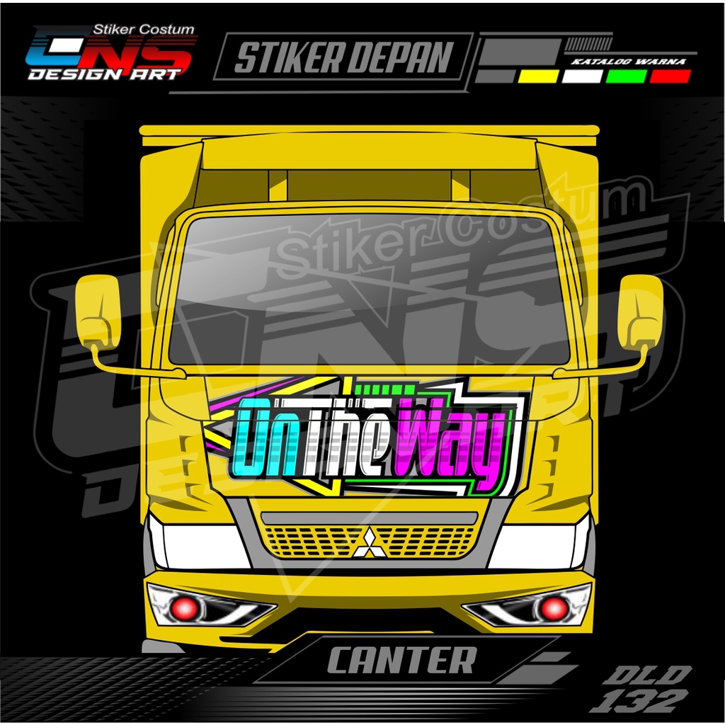 Stiker Kabin Depan Truk Canter Sticker Depan All Truk Canter Ragasa Umplung Sticker Cutting Printing