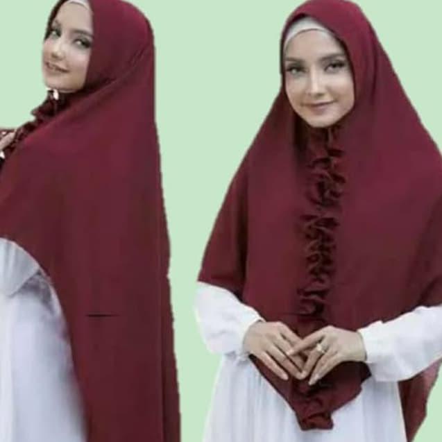 [PRODUK PZT88] JILBAB KHIMAR KAMILA / JILBAB KERUDUNG DIAMOND REMPEL DEPAN NZ0