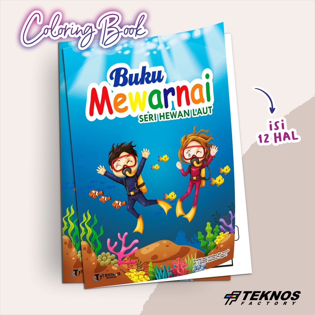 

BUKU EDUKASI MEWARNAI - BUKU MEWARNAI SERI HEWAN LAUT - BUKU ANAK PAUD TK