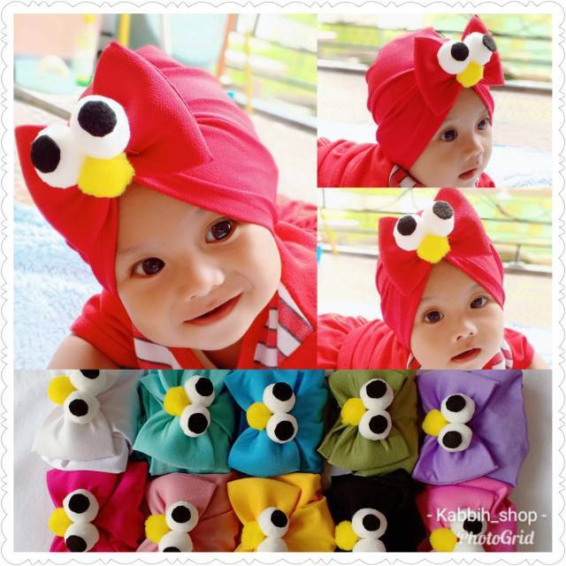 Turban anak pita Elmo