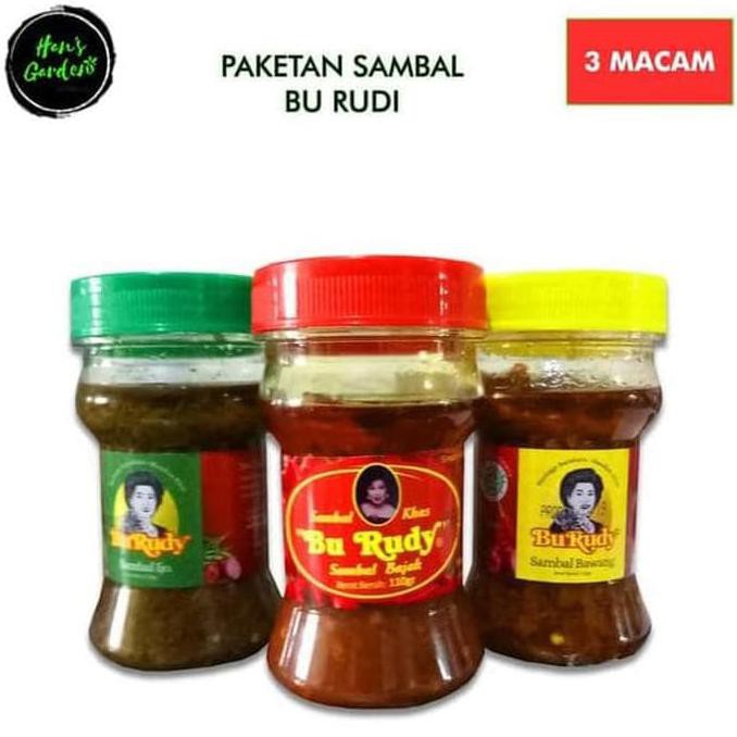 

Dijual Hoot Sale Best Seller Sambal Bu Rudy Paket Komplit ( Bajak, Bawang, Terlaris