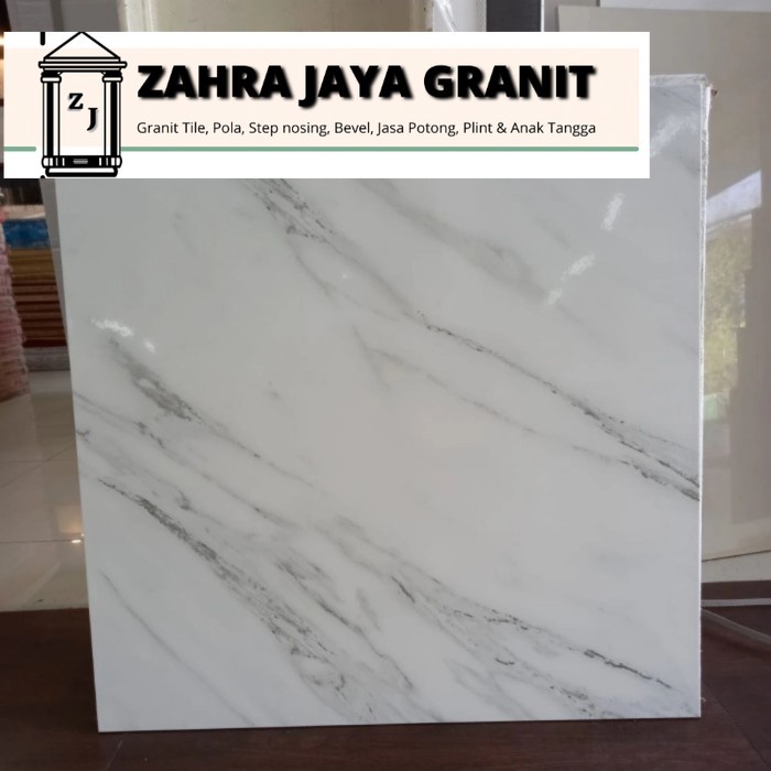 granit arna 60x60 Lavani white kw R iketan glosyy