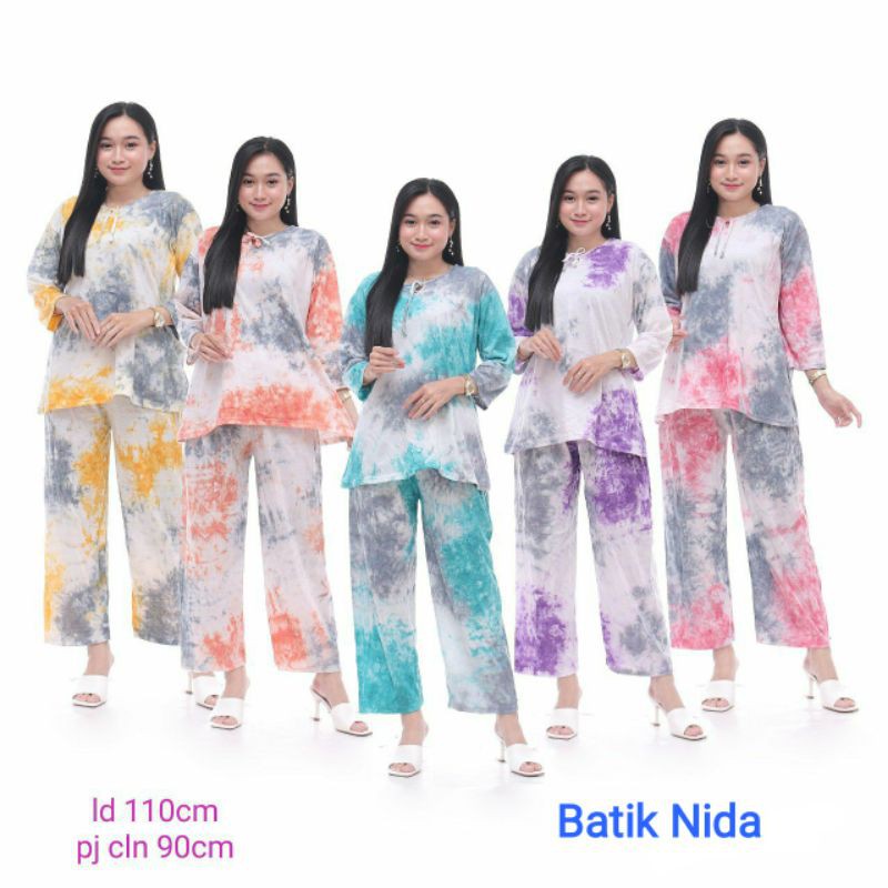NEW ARRIVAL ONE SET TIE DYE/babaydoll pelangi/set top bali tie dye/cp kaos tie dye/set kaos batik