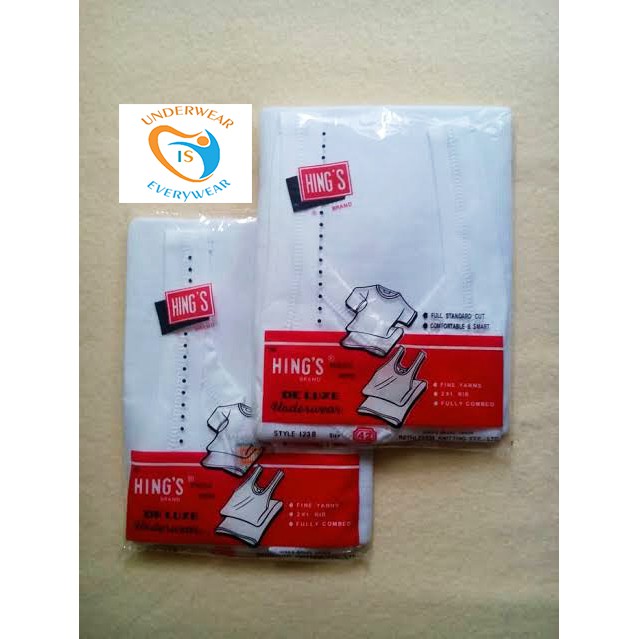 1 Pcs Kaos Dalam Hing's - Singlet Pakaian Dalam Pria Dewasa - Warna Putih