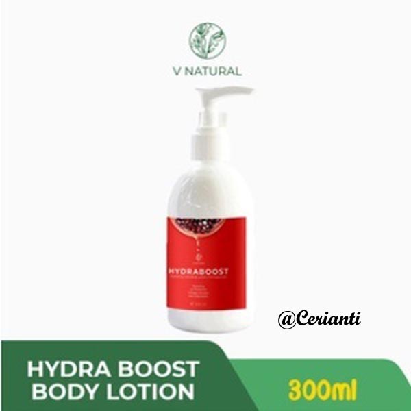 V NATURAL Body Lotion Hydra Boost Pomegranate Pomegrante 300ml | Whitening | Moisturizing