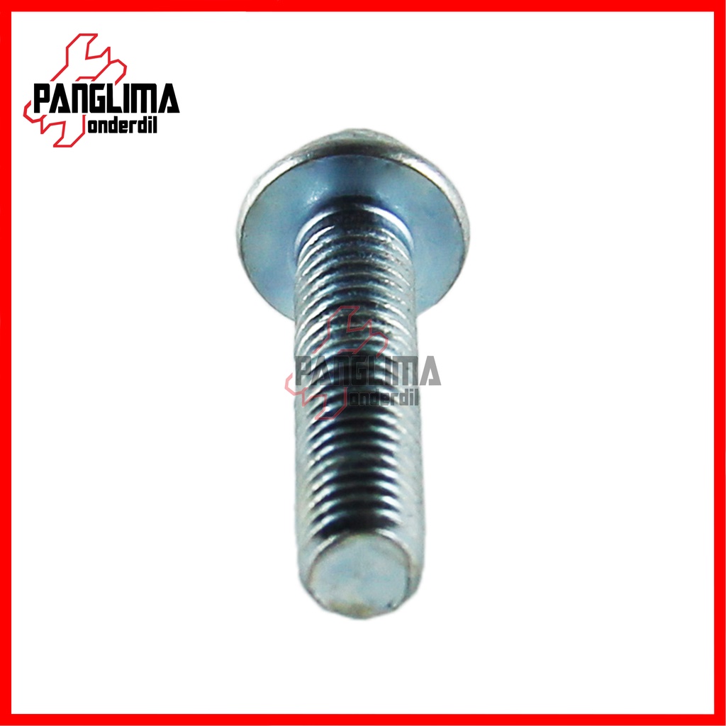 Baut Bolt Flange 6x25-M6x25-6x25-6 x 25-M6 K8-Kunci 8 Baud Topi