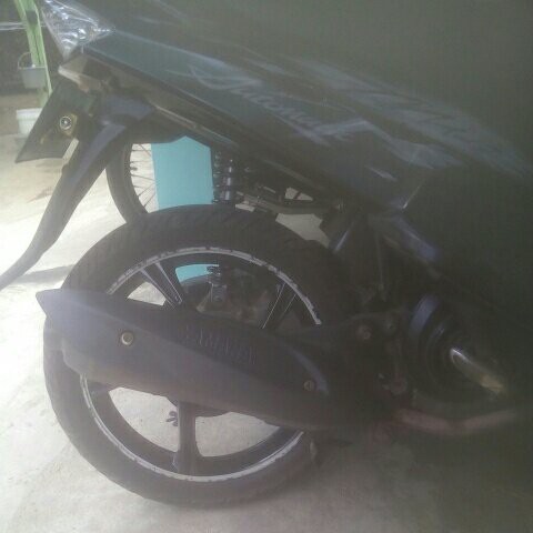 COVER TUTUP TAMENG PROTECTOR MUFFLER PELINDUNG KNALPOT KENALPOT MIO SPORT NEW BATMAN 2011 2013 HITAM