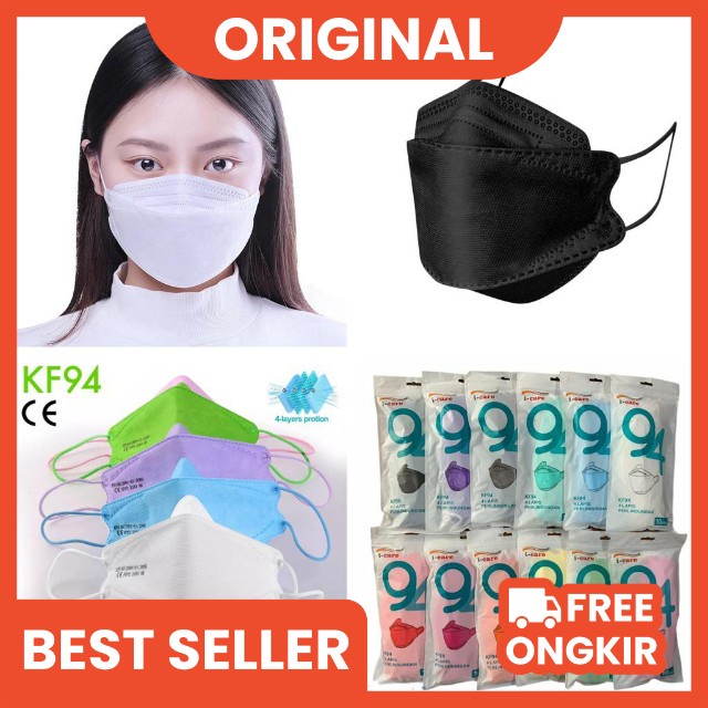MASKER Original KF94 careion MASKER KF 94 MASKER KOREA 4PLY ISI 10pc  care ion sertifikat CE Bnpb