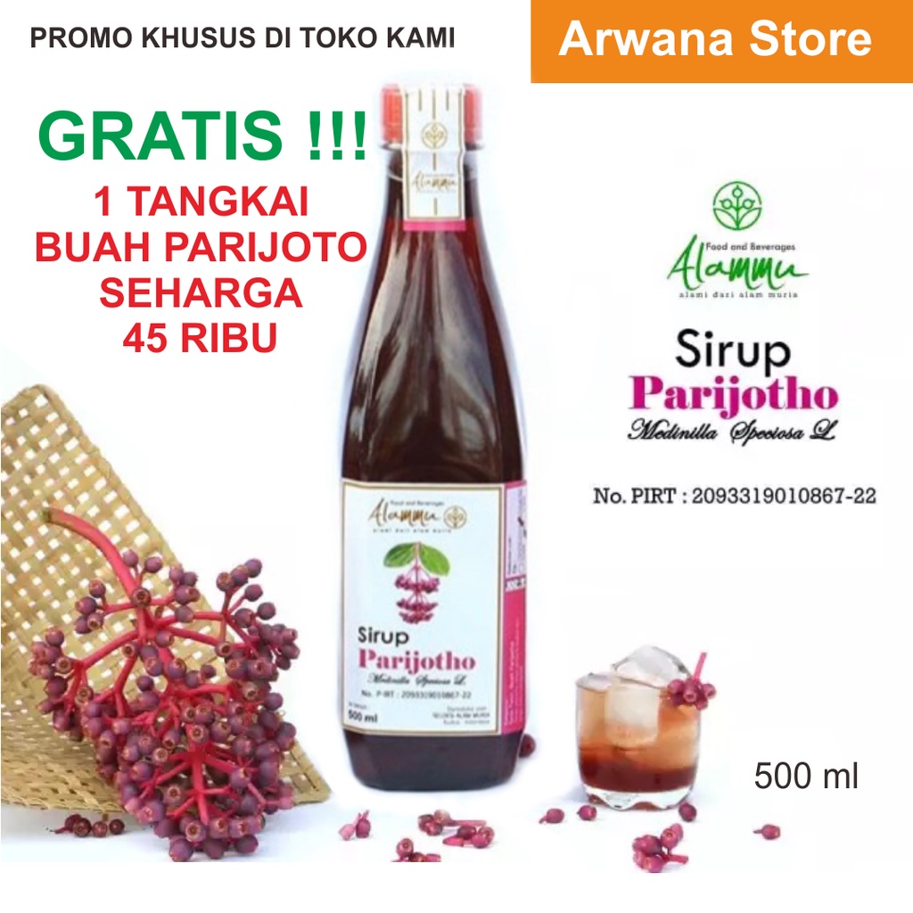 

SIRUP PARIJOTO ASLI ALAMMU 500 ML GRATIS BUAH