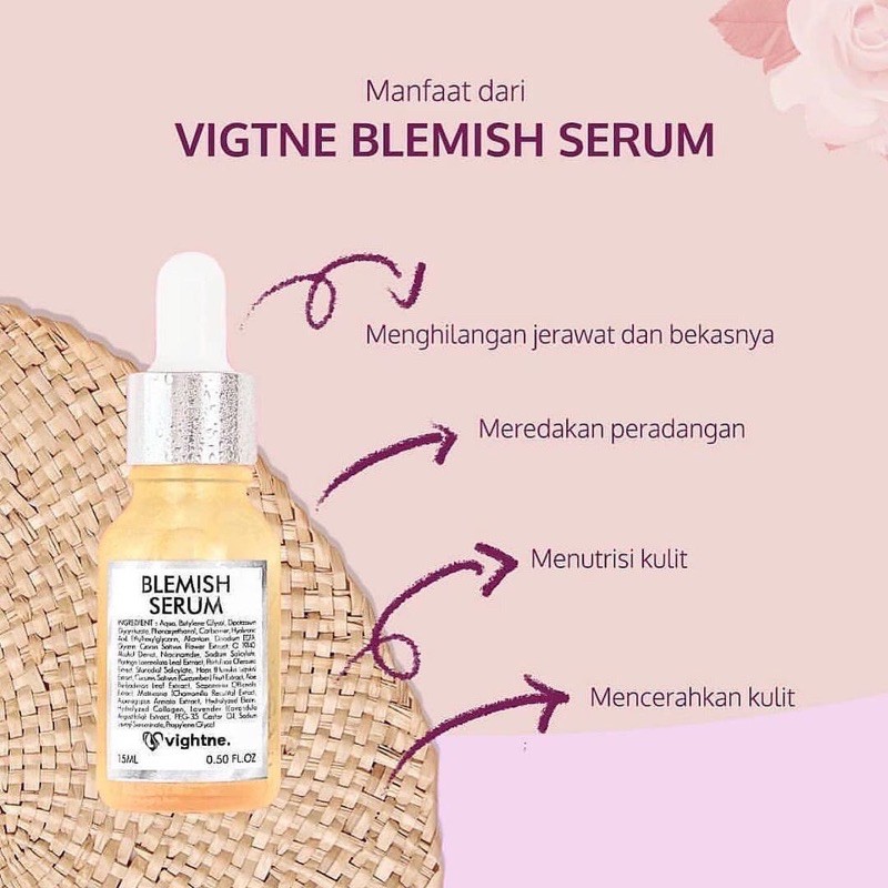 ORIGINAL VAVL BLEMISH SERUM VIGHTNE BY VIVALENTINE acne fight serum wajah whitening anti acne vavel