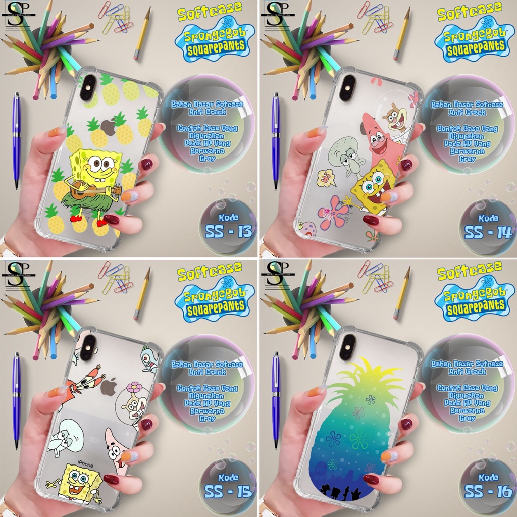 Softcase Oppo Xiaomi Vivo Samsung Motif Spongebob