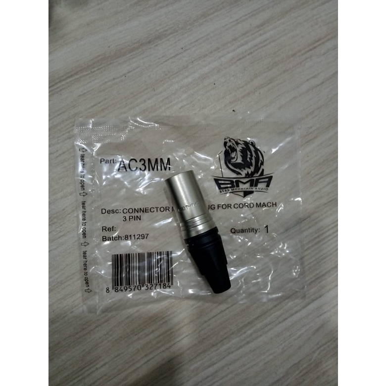 JACK JEK CANON BMA AC3MM jack canon bma male