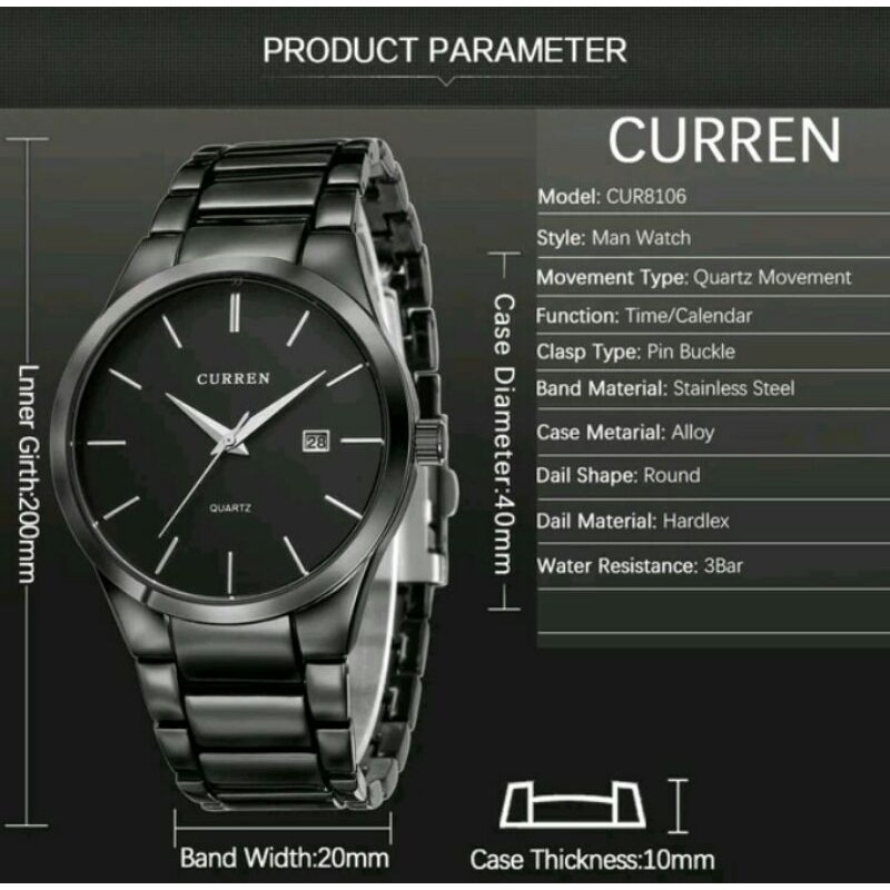JAM TANGAN PRIA CURREN 8106 ORIGINAL