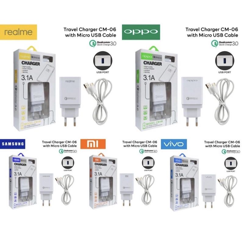 CHARGER BRANDED A80 3.1A QUALCOM PACKING IMPORT.