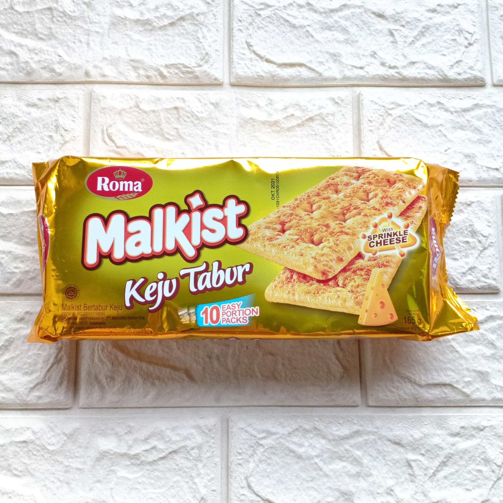 

Roma Malkist Keju Tabur 11gr sachet with sprinkle cheese Makanan Ringan Snack Crackers Cemilan 11 gr