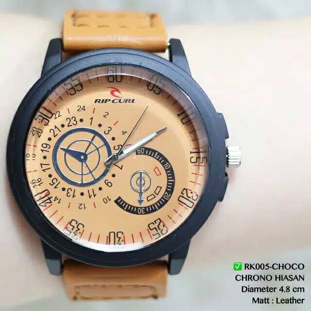 Jam tangan pria RIPCURL tali kulit grosir import fashion cowok