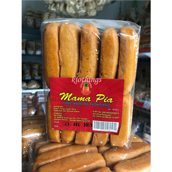 Mama Pia Asli Bangka Phok Piang Kue Wijen Kue Gambang Tradisional Roti Gambang Jadul isi 10