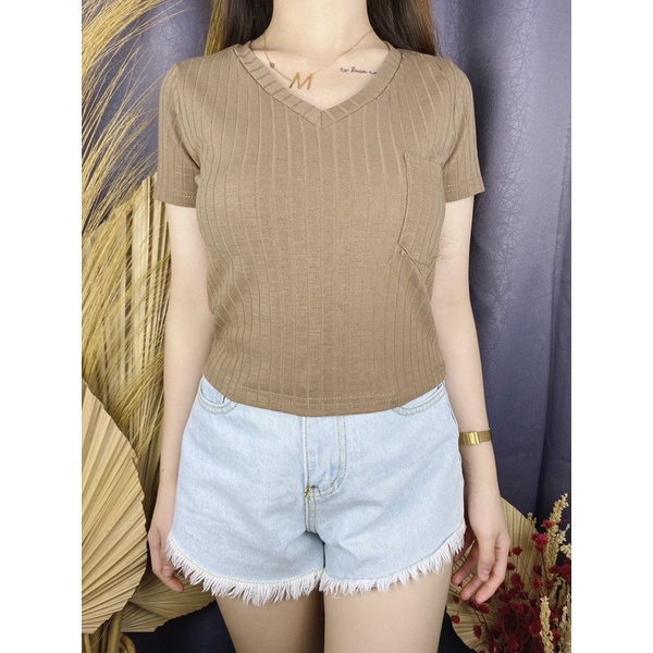 Croptop Knit Pocket / Croptop Pocket / Croptop Knit