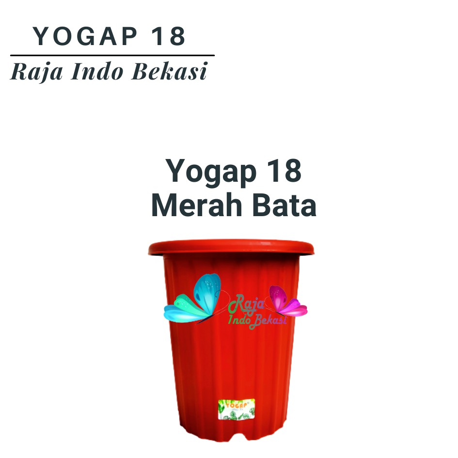 Pot Yogap 18 Putih Coklat Merah Bata Bening Transparan Pot Yogap Yoga 18 19 25 Tebal Murah