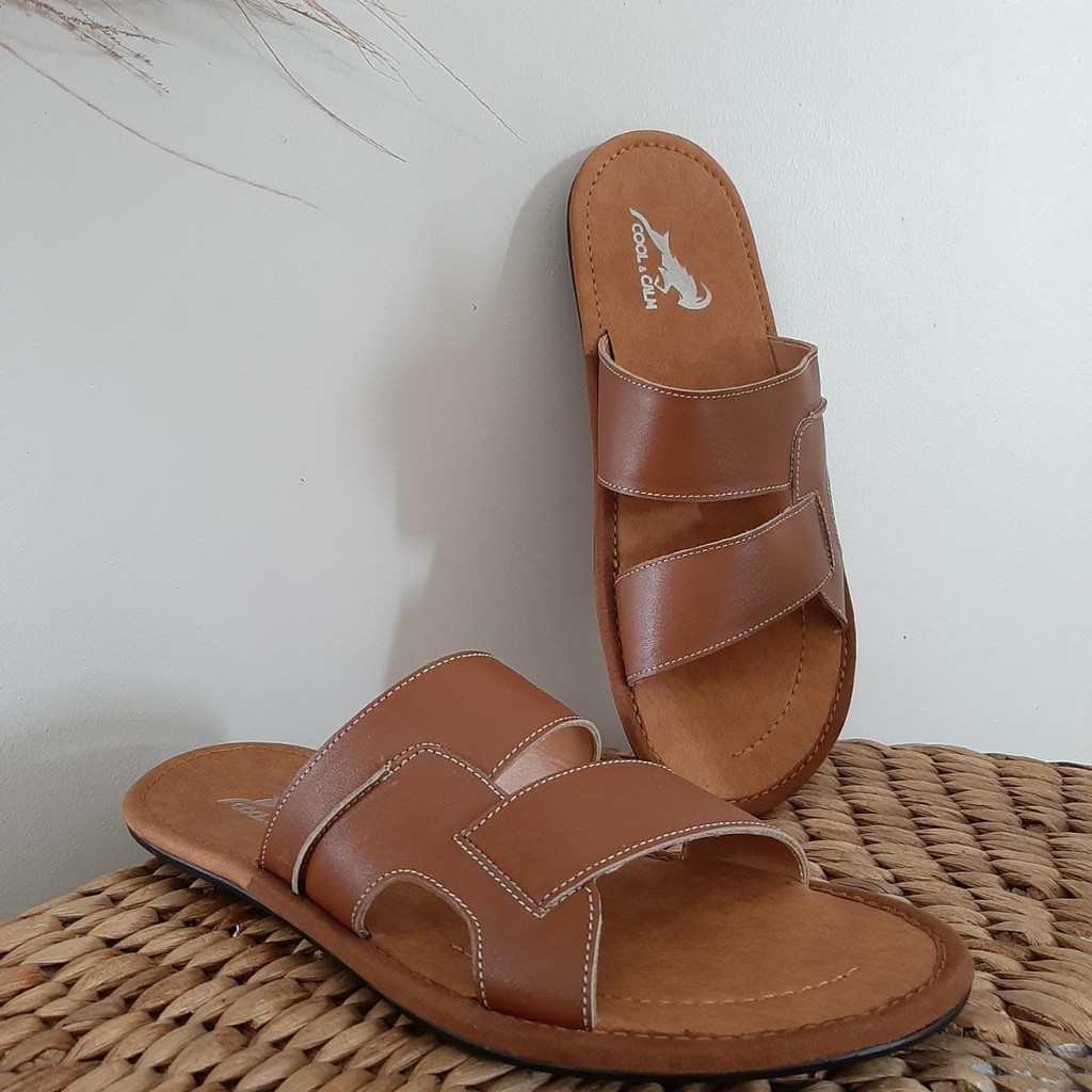 [COOLCALM] SANDAL SENDAL JEPIT JAPIT KULIT PREMIUM SANTAI JALAN PRIA COWOK COWO DEWASA