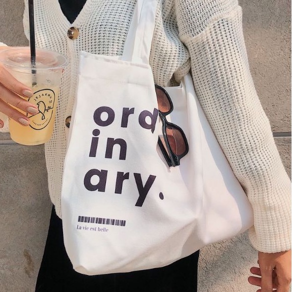 Totebag Ordinary (crbn_cloth) Totebag quotes aesthetic