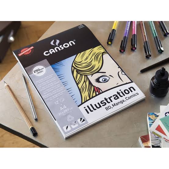 

Canson Illustration A4 250gsm Paper Pad 12 Lembar