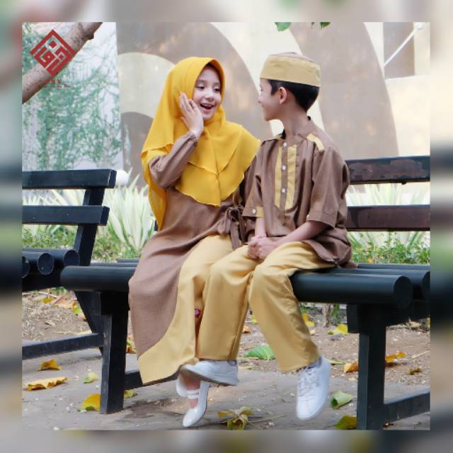 Gamis anak namira dan koko naufal ori by AnV kids