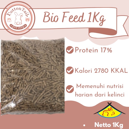 Biofeed Makanan kelinci Murah Premium / Bio feed Pakan kelinci 1Kg