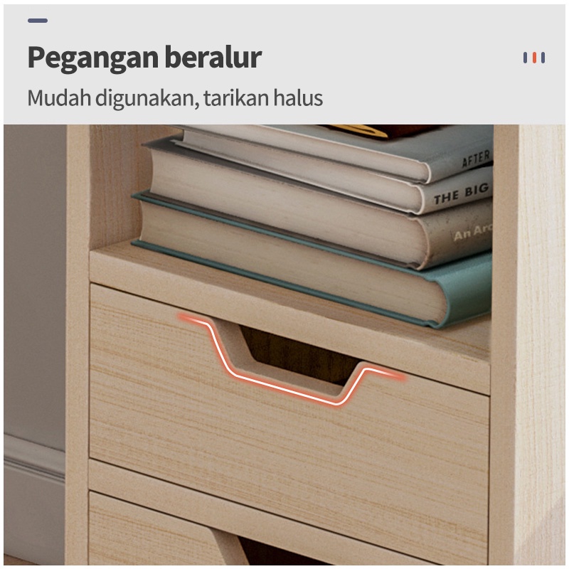 Weyon Sakura Meja Komputer/rak buku/Meja belajar/meja kantor/meja pc/Meja 1 Meter/lemari meja belajar/Dengan 3 Laci(A150