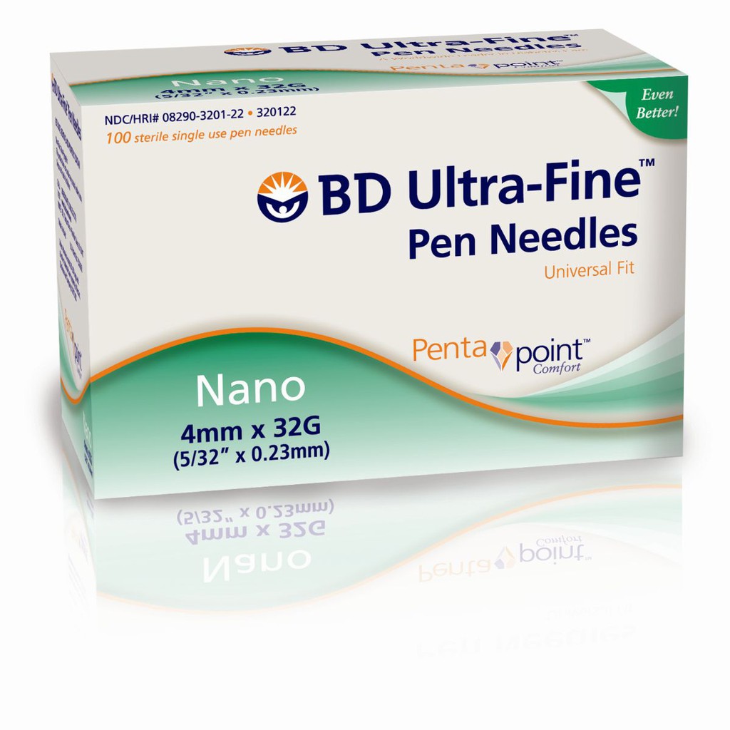 BD Ultra Fine Pen Needles 4mm Jarum Insulin Hijau / BD Ultra Fine 4mm 1 box isi 100pc