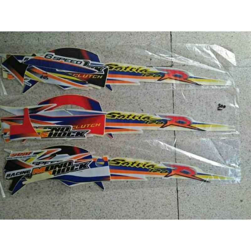 0Striping Satria R tahun 1999 sticker satria lumba tahun 1999