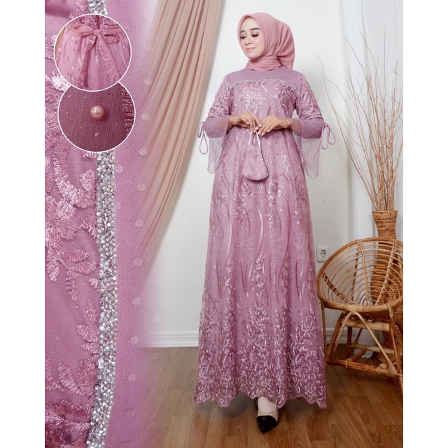 GAMIS AMANDA NOVIE -  GAMIS MODERN - GAMIS TERBARU - GAMIS KONDANGAN - GAMIS KEBAYA MODERN - KEBAYA MODERN - KEBAYA TULLE